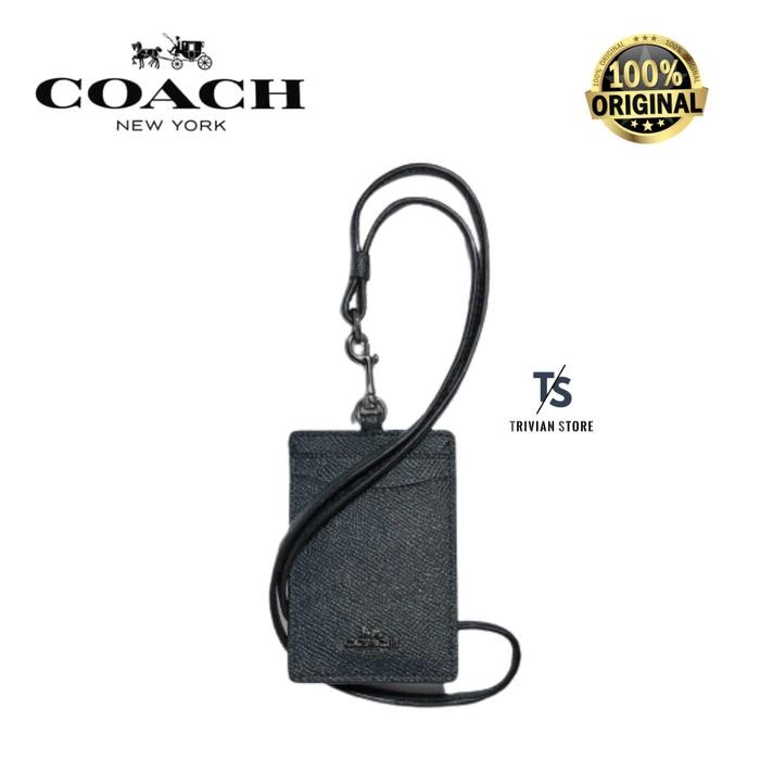 

Coach ID Lanyard Crossgrain Black ORIGINAL