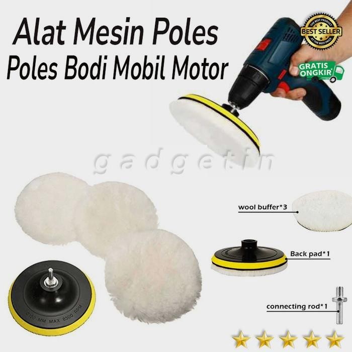 Alat Mesin Poles Bodi Mobil Motor Mata Bor Poles Bodi Mobil Motor 3pcs *