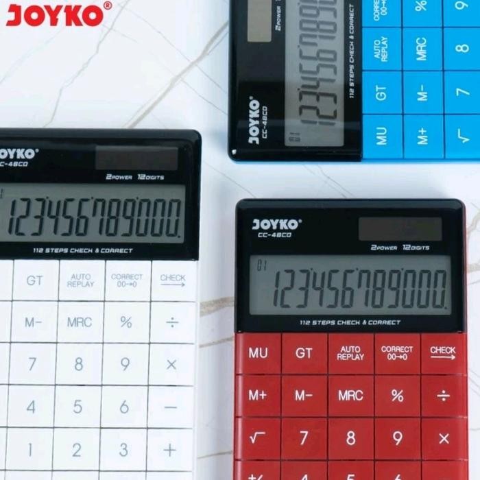 

calculator kalkulator joyko cc-48co 12 digirs check correct kode 81