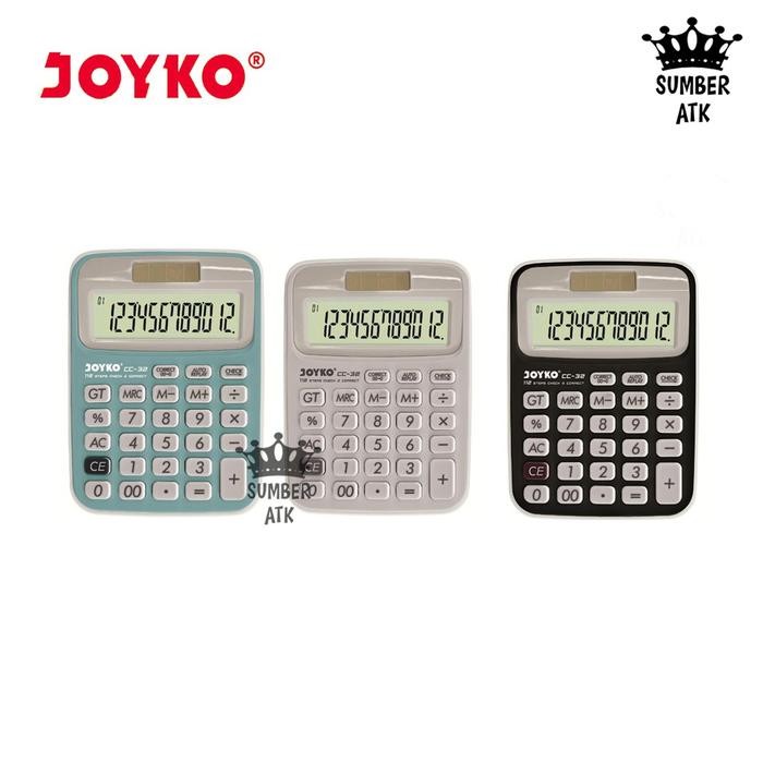 

kalkulator joyko cc-32 / 12 digits / check correct / calculator kode 429