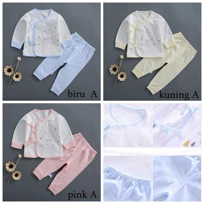 baju Anak bayi baru lahir baby Set kimono pakaian Bayi Unisex V17