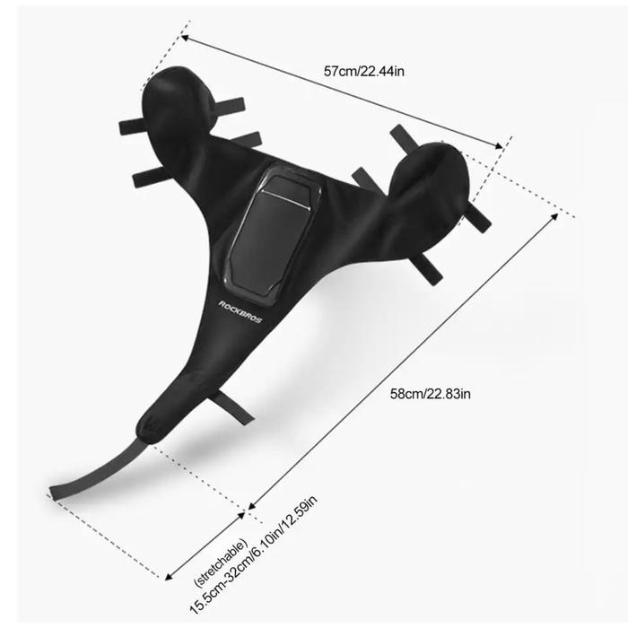 Rockbros Tas Sepeda Bike Sweatband Wicking Net Road Bike Bicycle Bag