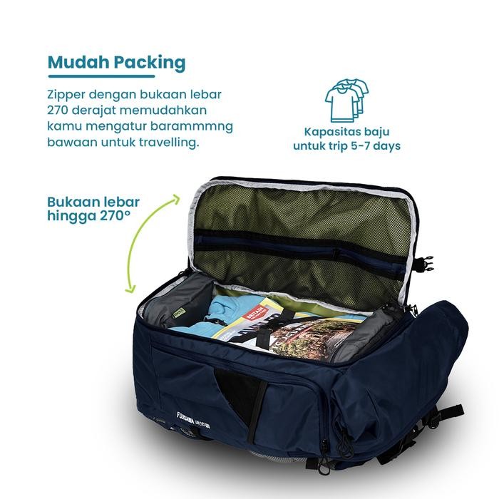 Torch Tas Ransel - Travel Backpack Anti Air Fujisawa