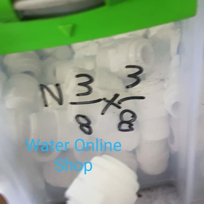 konektor RO nepel drat ⅜ x selang ⅜