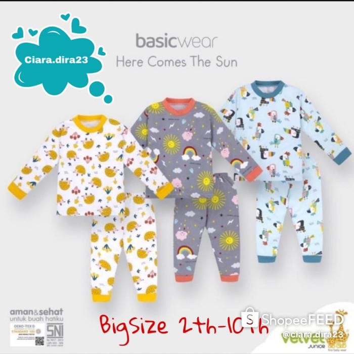 PIYAMA BIGSIZE VELVET JUNIOR Here Comes The Sun
