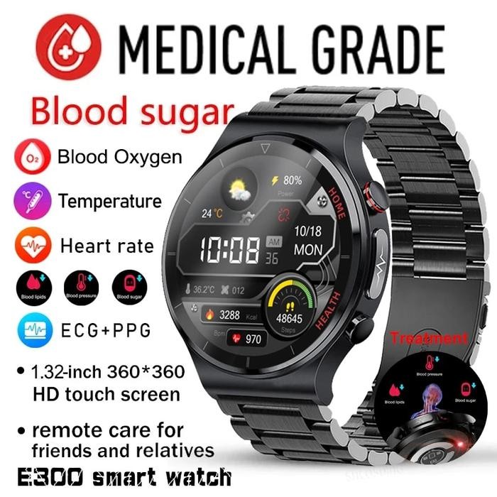 2023 New Smartwatch Men Blood lipids Blood Sugar Blood Pressure Body