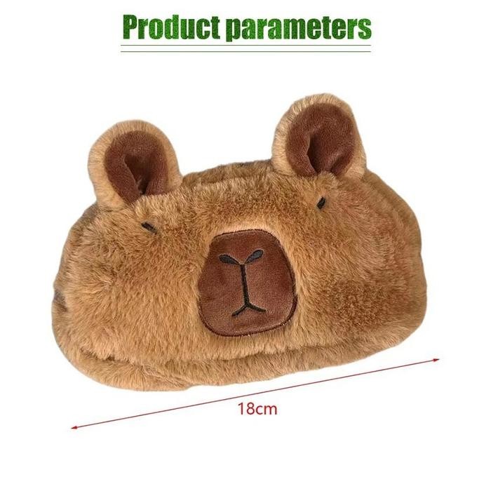 

SIAPKIRIM Capybara Pencil Case Pouch Tempat Pensil Alat Tulis Bulu Karakter Anak Sekolah READY STOCK