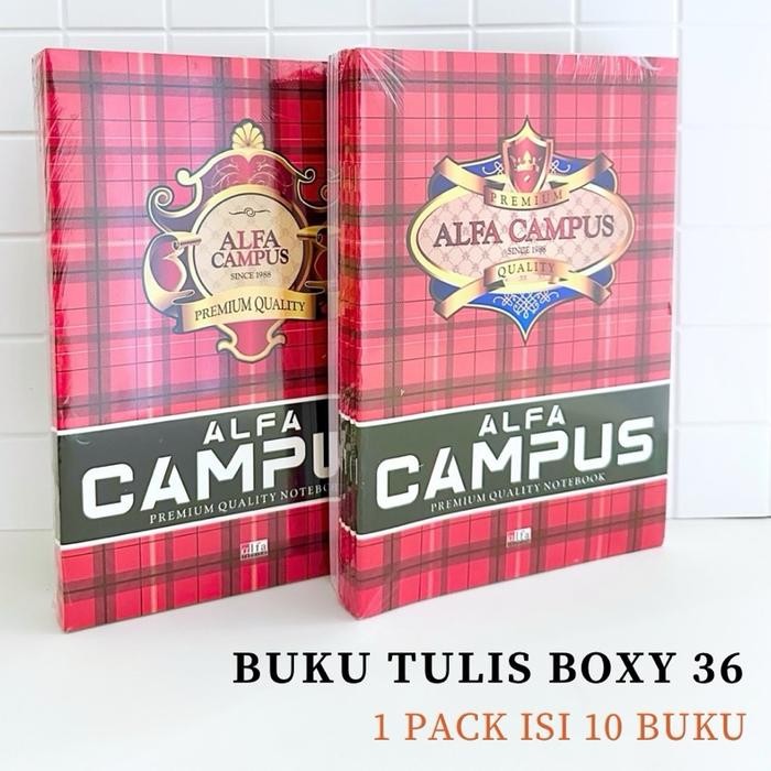 

Buku Tulis Campus Boxy 36 Lembar Alfa Campus 1 Pack