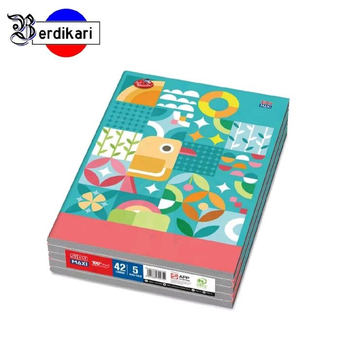 

Buku Tulis Sidu Maxi 42 Lembar Sinar Dunia Bigboss Isi 5 Buku