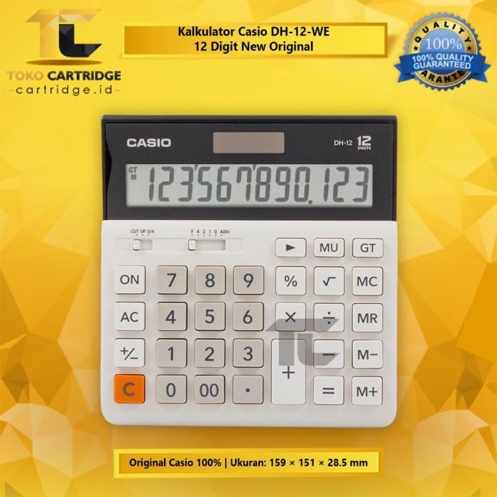 

Kalkulator Casio DH 12 Black White 12 Digit Calculator New Original