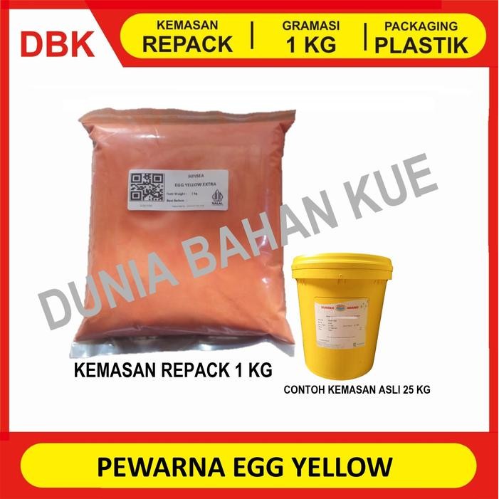 

PEWARNA MAKANAN FOOD GRADE EGG YELLOW / KUNING TELUR 1 KG