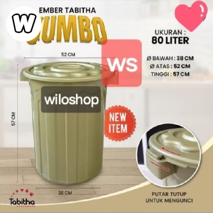 ember 80 liter-ember plastik-ember jumbo-ember besar-Ember 80liter