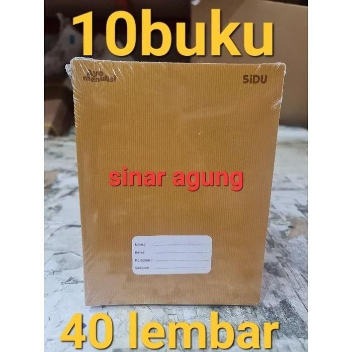

BUKU TULIS SIDU 40 Kraft (sampul coklat) 10buku