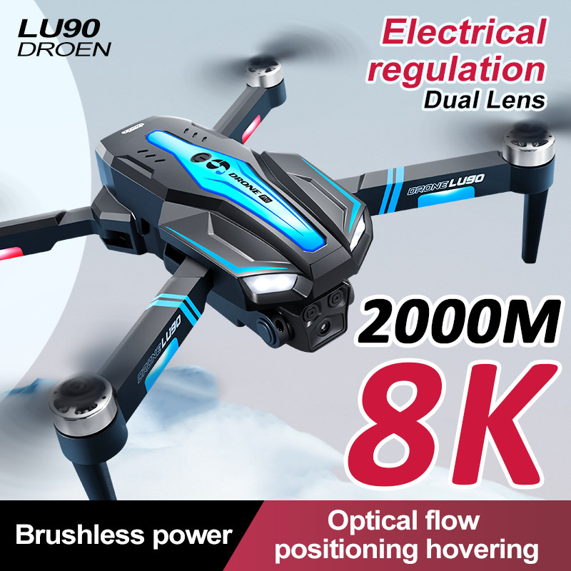 IMPORT KBDFA 10000M LU90 Drone 8K HD Dual Camera Brushless Motor Obstacle Avoidance Optical Flow