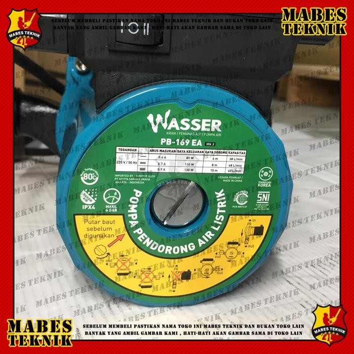 Unik Wasser Pb 169 Ea / Pb169 Ea - Pompa Booster Pendorong Air - 2 Keran