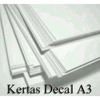 

Kertas Decal Transparan A3+