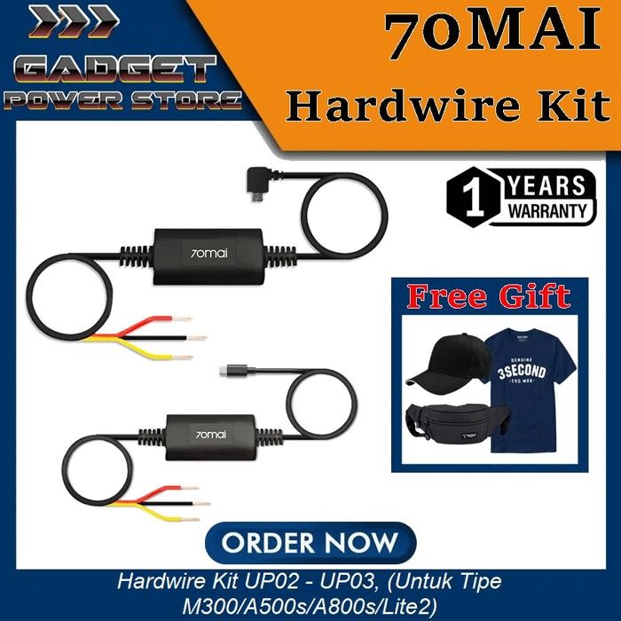 70mai Hardwire Kit DashCam Untuk Parking Monitor Dash Cam A500s A800s
