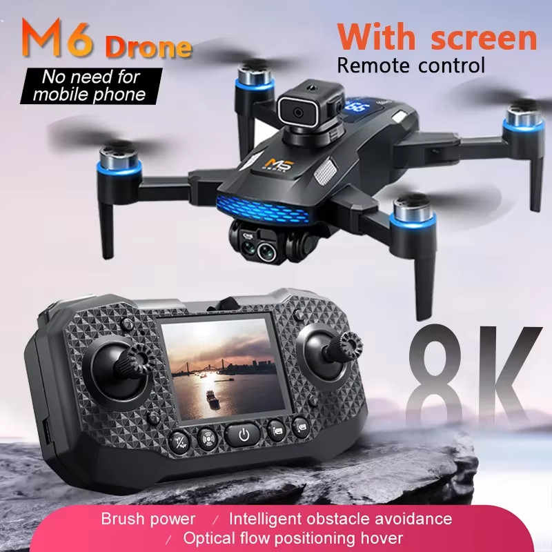 IMPORT M6 Drone Brushless Motor Professional 8K HD Aerial Photography Obstacle Avoidance UAV