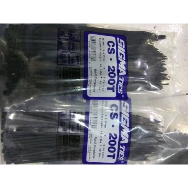 

Kabel Ties Sigma 20 cm Hitam (200T)