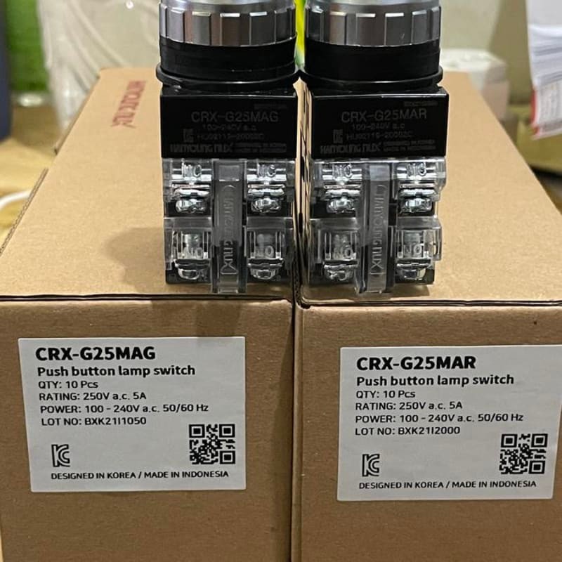 Push Button Lamp switch Hanyoung CRX-G25MAG / mar