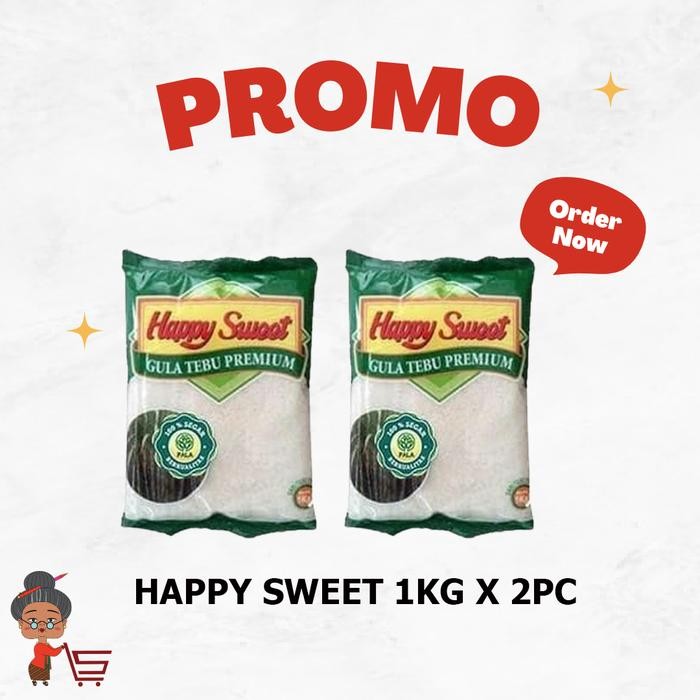 

New GULA HAPPY SWEET 1KG X 2PC / GULA HAPPY SWEET 2PC / GULA HAPPY SWEET