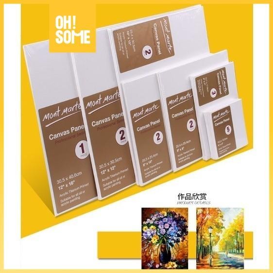 

OHSOME MONT MARTE Oil Painting Board Canvas Kanvas Lukis Mini DIY