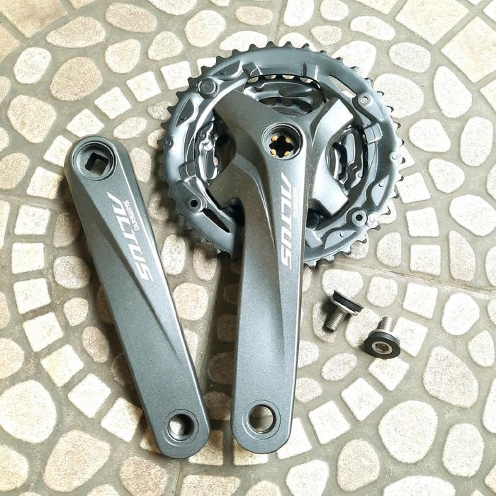 CRANK SHIMANO M2000 ALTUS 22-30-40T 170mm without cover sparepart sepeda termurah