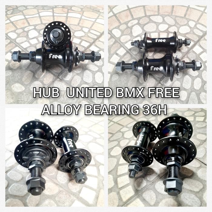 HUB FREE HUB - NAP SEPEDA BMX UNITED FREE ALLOY BEARING 36H sparepart sepeda termurah