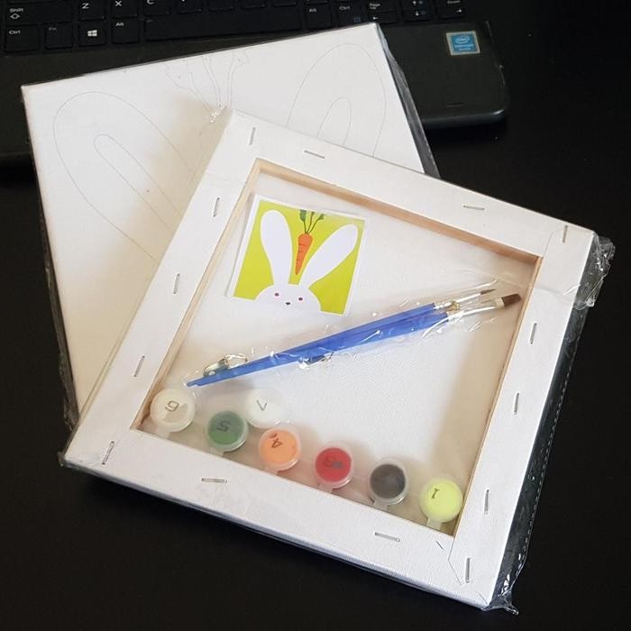 

Painting by Number Children Canvas Animal / Set Kanvas Lukis Hewan Anak Belajar / Mewarnai Nomor