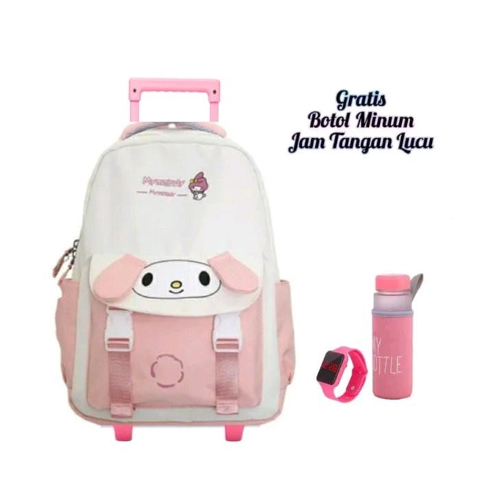 Tas Troli Anak Perempuan Tk Sd Tas Koper Anak Sekolah Tas Dorong Anak