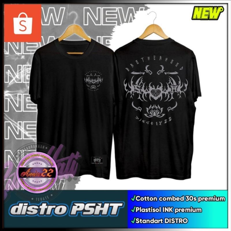 Ori KAOS PSHT SIMPLE METAL SINCE 1922 BROTHERHOOD (KODE A1) PANJANG