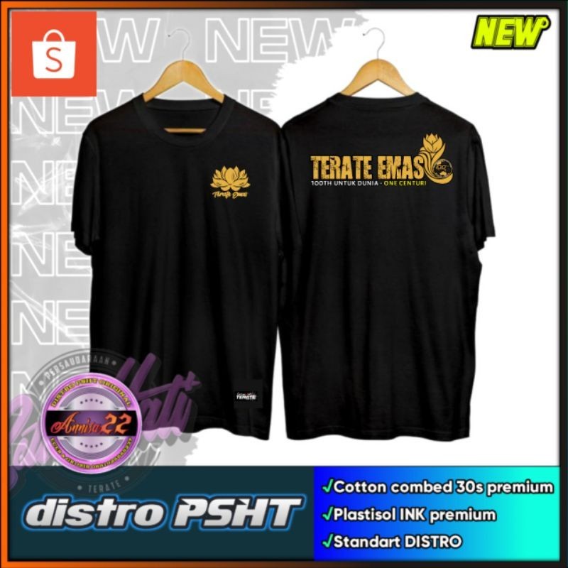 Ori KAOS PSHT TERATE EMAS SIMPLE (KODE A1) PANJANG