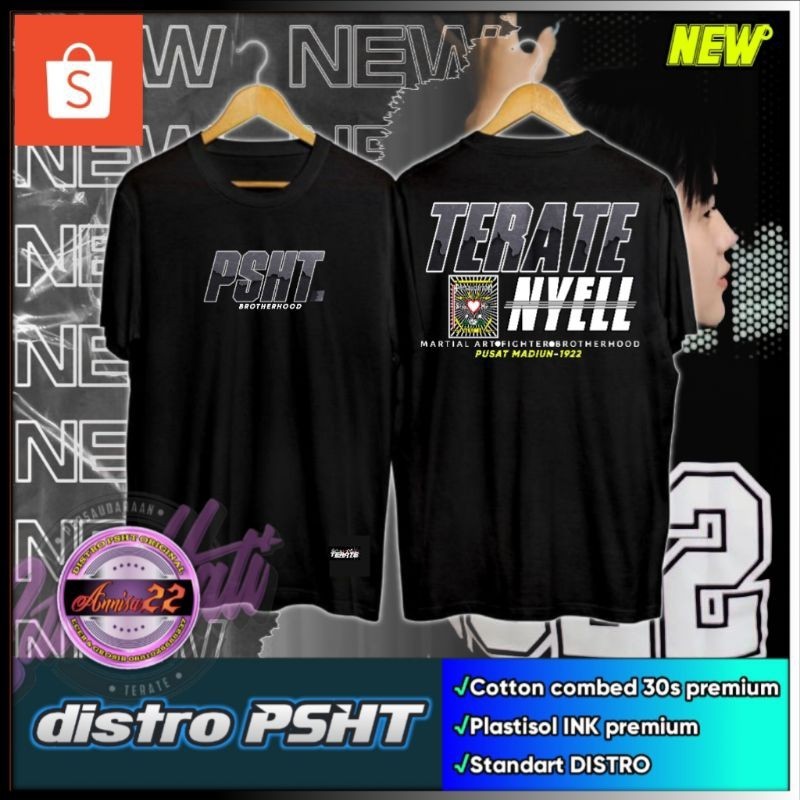 Ori KAOS PSHT TERATE NYELL BROTHERHOOD NEW (SH-1) PANJANG
