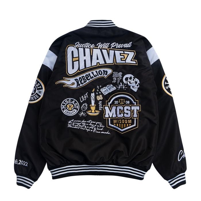 Miscast Varsity Jaket Vintage Chavez Black