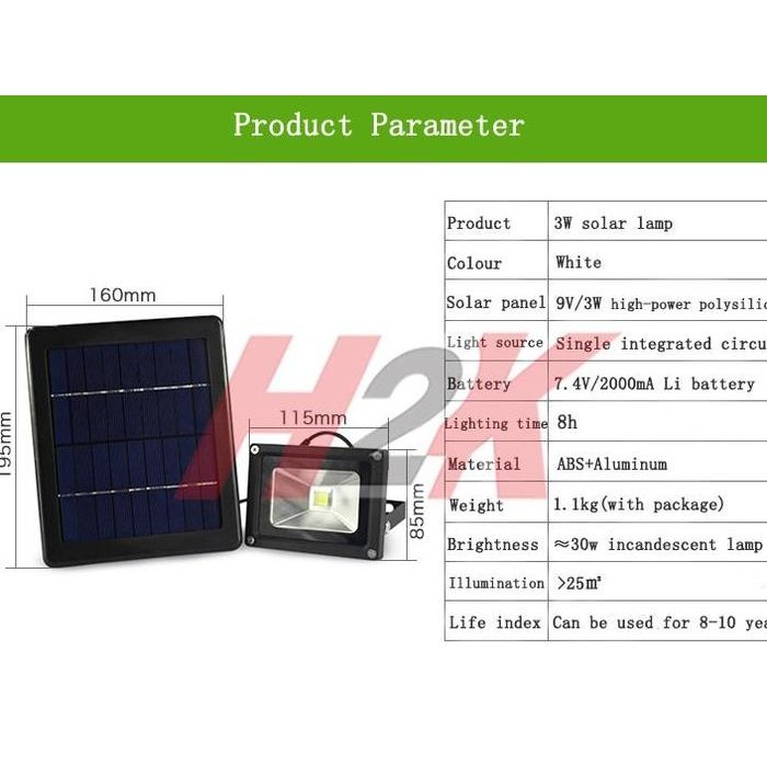 Lampu Solar - Lampu Sorot - Lampu Tembak - Lampu Taman - Emergensi LED