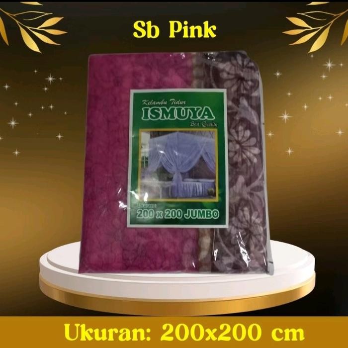 KELAMBU KOTAK GANTUNG MOTIF BUNGA UKURAN SUPER JUMBO 200x200 300x200 cm KELAMBU ANTI NYAMUK