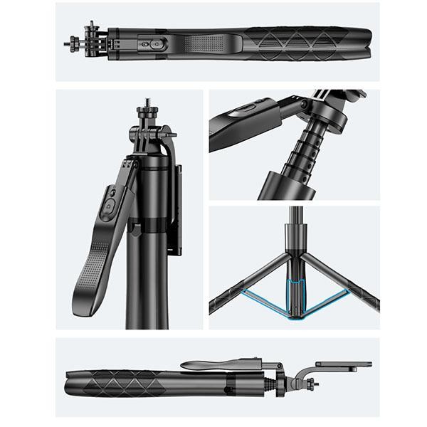 Tongsis L16 Tripod L16 Tripod DSLR 360 Derajat Tongsis 1530MM Tripod Tongsis Bluetooth Tripod