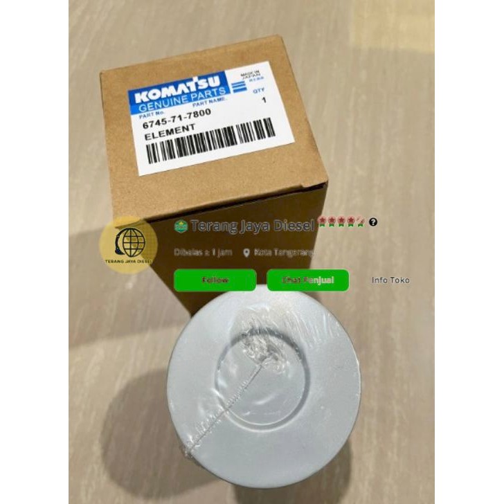 Promo Element Filter Fuel Separator Pc135 Pc 135 6745-71-7800 Spo-00714 Fs7235