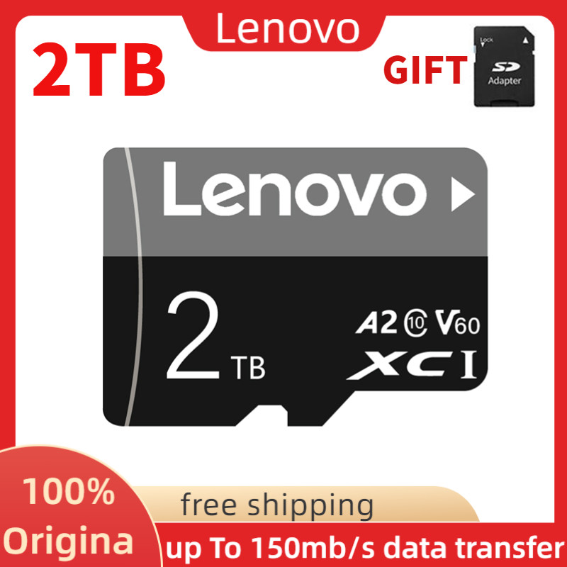 Lenovo 2TB Micro Memory SD Card 1TB 128GB 256GB Micro TF SD Card
