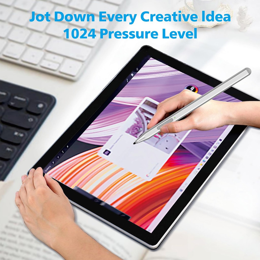 Stylus Pen for Microsoft Surface Pro11/10/9/8/X/7+/6/5/4/3, Surface Go 4/3/2/1, Surface