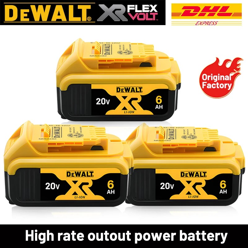 Original DEWALT battery20V,6AH rechargeable lithium-ion battery DCB115 DCB118,Dewalt tool battery,