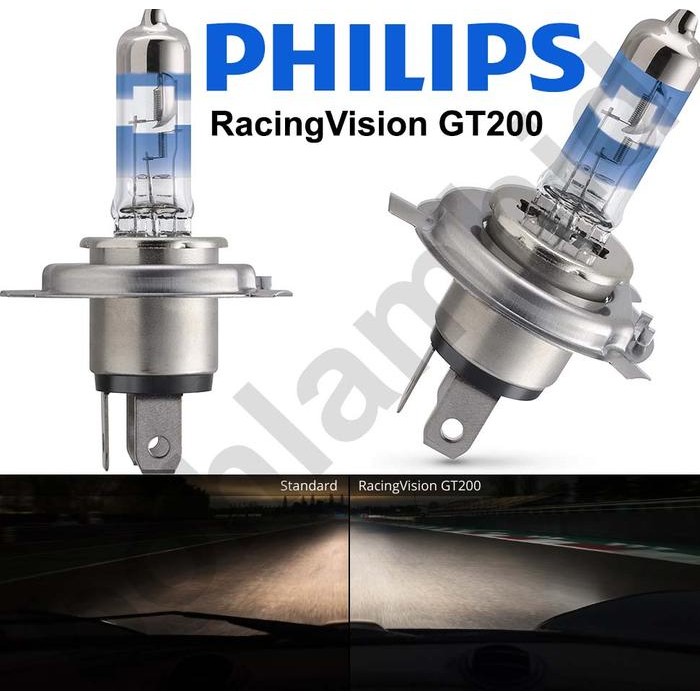 Lampu Mobil H4 Philips Racingvision Gt200 Racing Vision Made In Poland