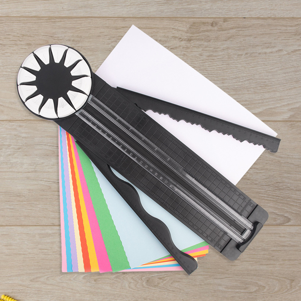 

12 In 1 360 Degree Rotary Paper Cutter Multi-Functional Handheld Craft Paper Cutting Tool for