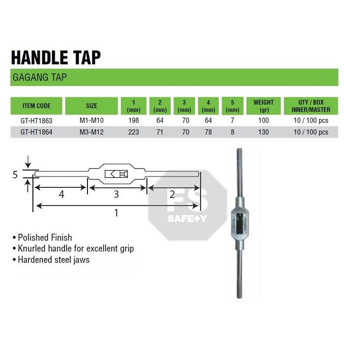 Tekiro Gagang Tap Handle Tap M1 - M10 M3 - M12