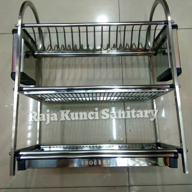 Promo Rak Piring Knokers Wjd 650 Stainless Sus 304 /Rak Piring Stainless 304