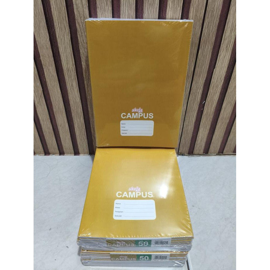 

Buku Tulis Campus Craft Cover Sampul Skola By Sidu 50 Lembar (1 Pack Isi 10 Buku)