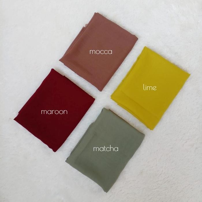 (Allthebest) Hijab Segi Empat Bella Square Wardah Biru Tosca Mint Jilbab