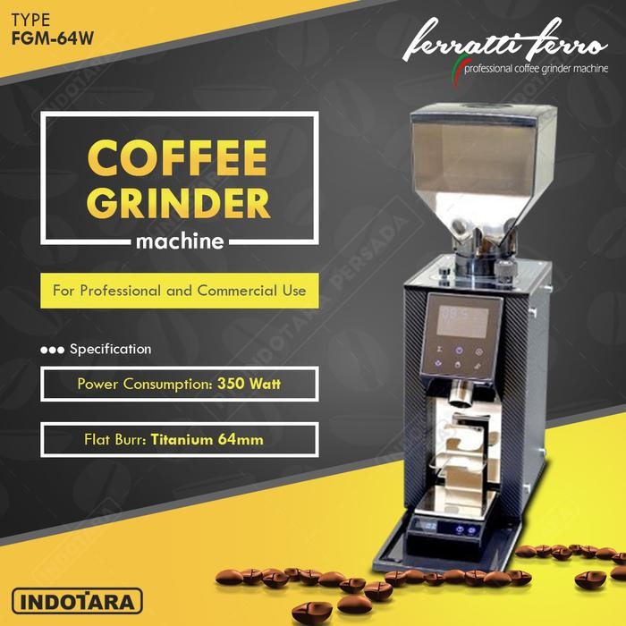 Diskon Coffee Grinder Machine / Alat Penggiling Kopi Ferratti Ferro Fgm-64W