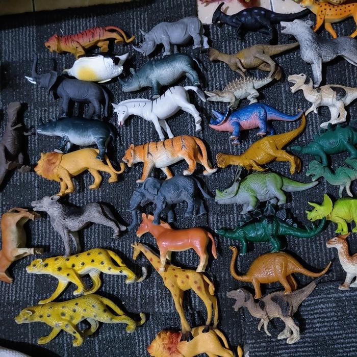 Mainan Hewan Binatang Karet Plastik Bekas Preloved