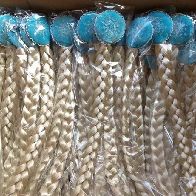 Elsa Ana Jepit Kepang Rambut Palsu